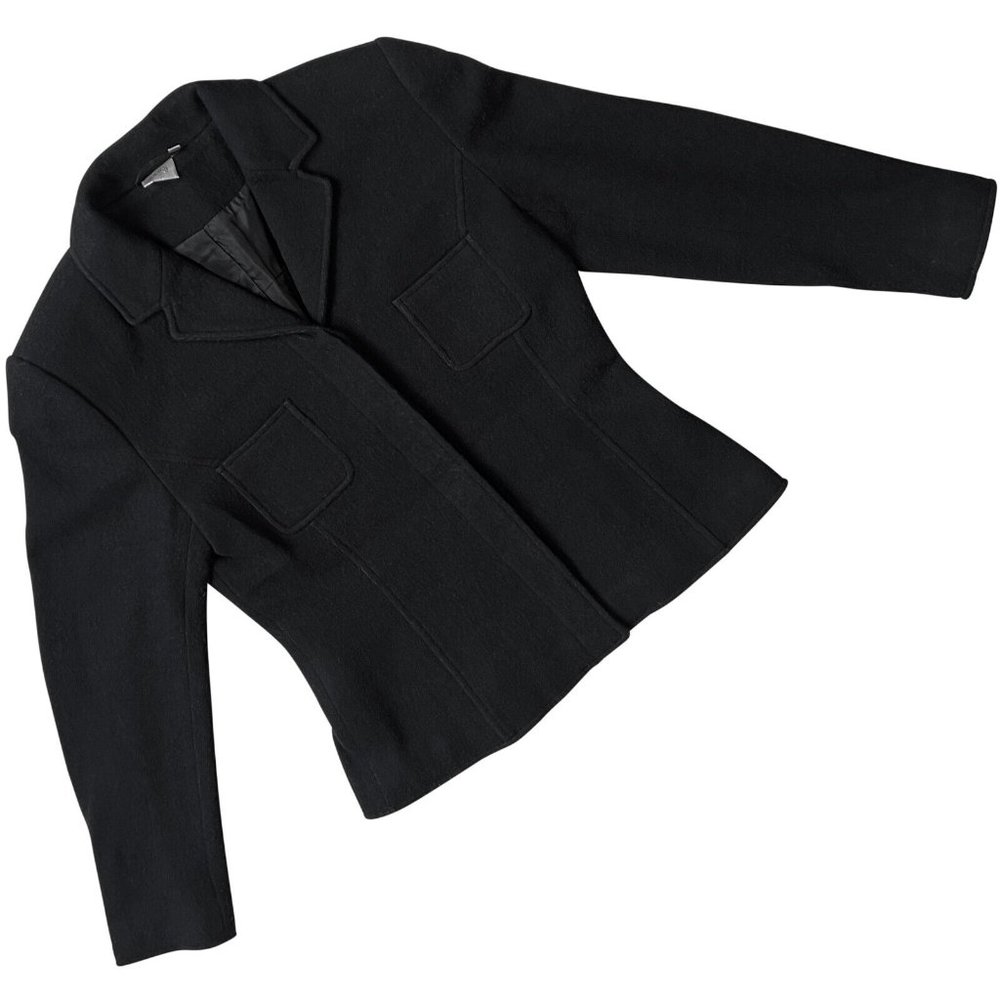 Dawn (Sweden) Vintage Virgin Wool Melton Cloth Bust Pocket Blazer : M